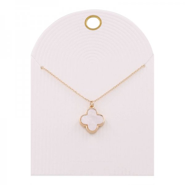 Quatrefoil Pendant Chain Necklace